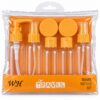 set-botellas-de-viaje-8-piezas-estuche-naranjo